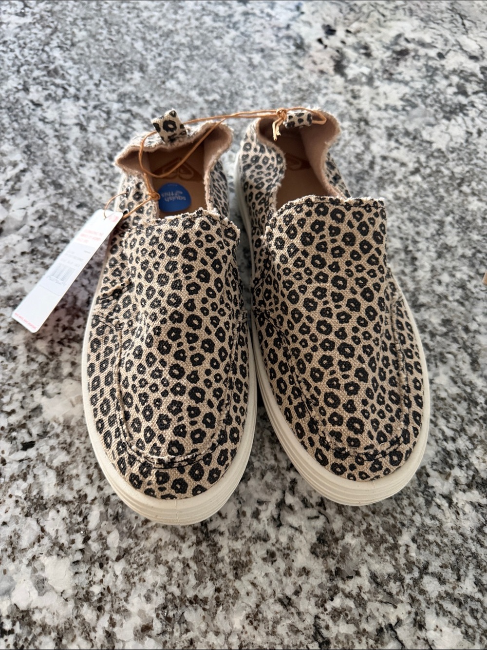NWT Roxy Leopard Slip Ons